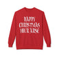 Funny Christmas Crewneck Sweatshirt — "Happy Christmas Your Arse" Holiday Sweater
