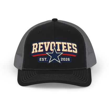 Revotees Snapback Trucker Cap — Est. 2026 Retro Star Logo