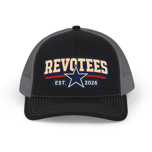 Revotees Snapback Trucker Cap — Est. 2026 Retro Star Logo