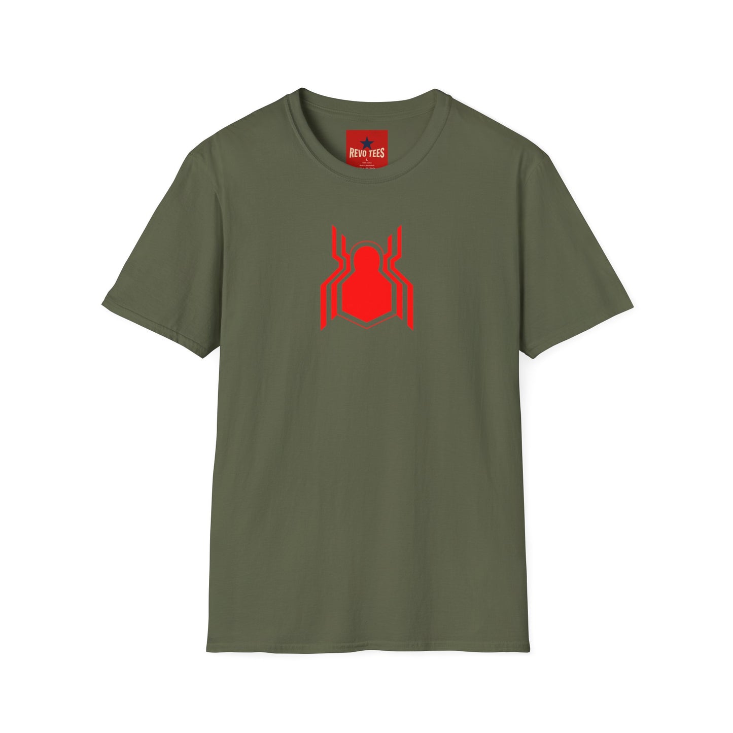Spider Emblem T-Shirt — Minimal Red Spider Logo Tee