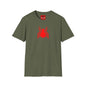 Spider Emblem T-Shirt — Minimal Red Spider Logo Tee