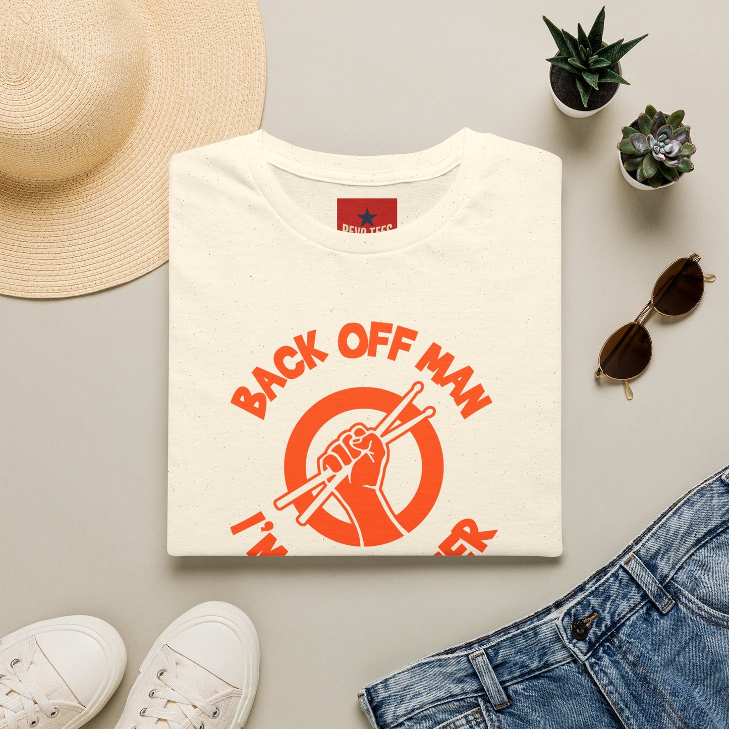Back Off I'm A Drummer -  Softstyle T-Shirt