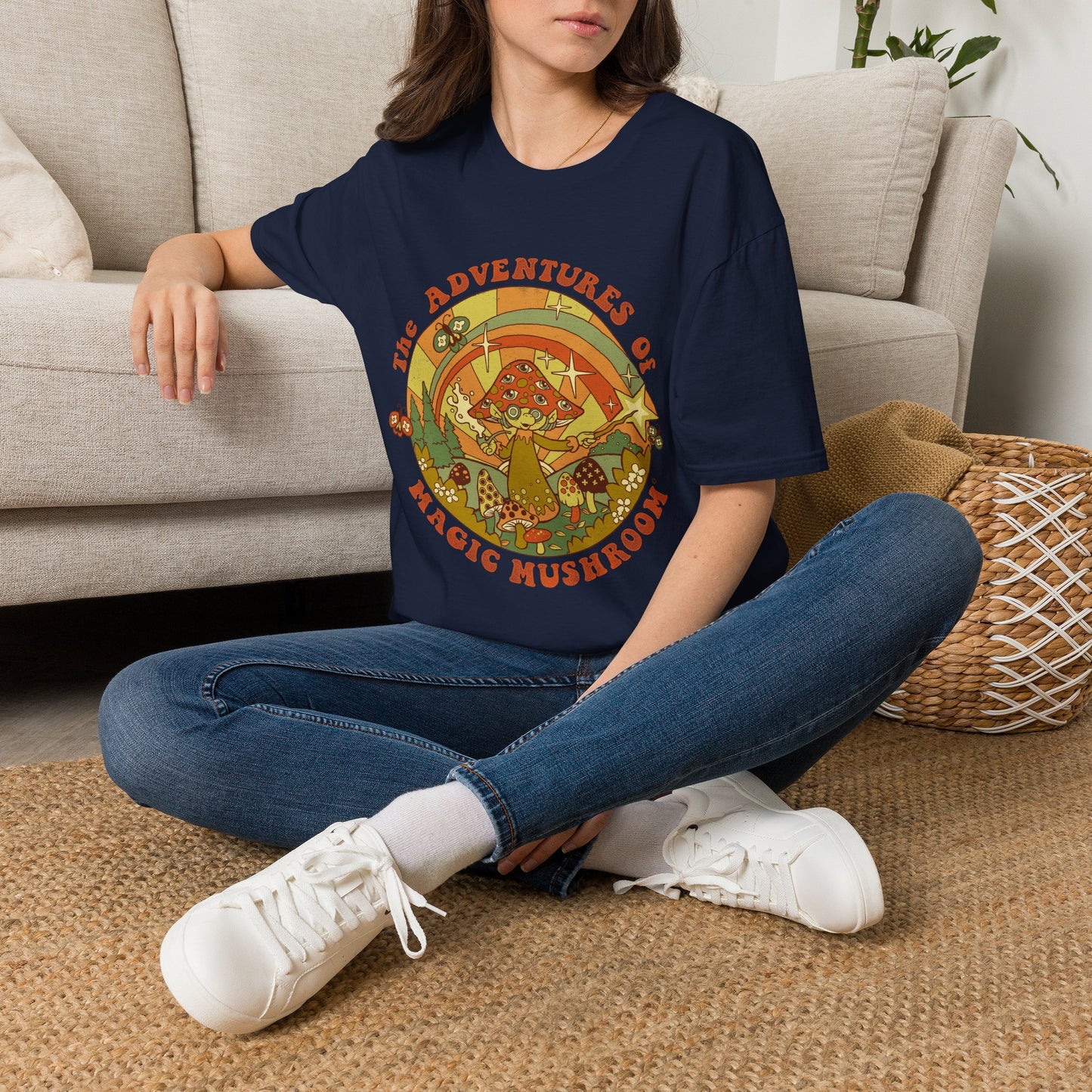 Psychedelic 'The Adventures of a Magic Mushroom' T-Shirt