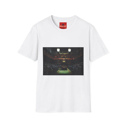 Banksy Courtroom Night Scene T-Shirt — Vintage Courtroom Photo Tee