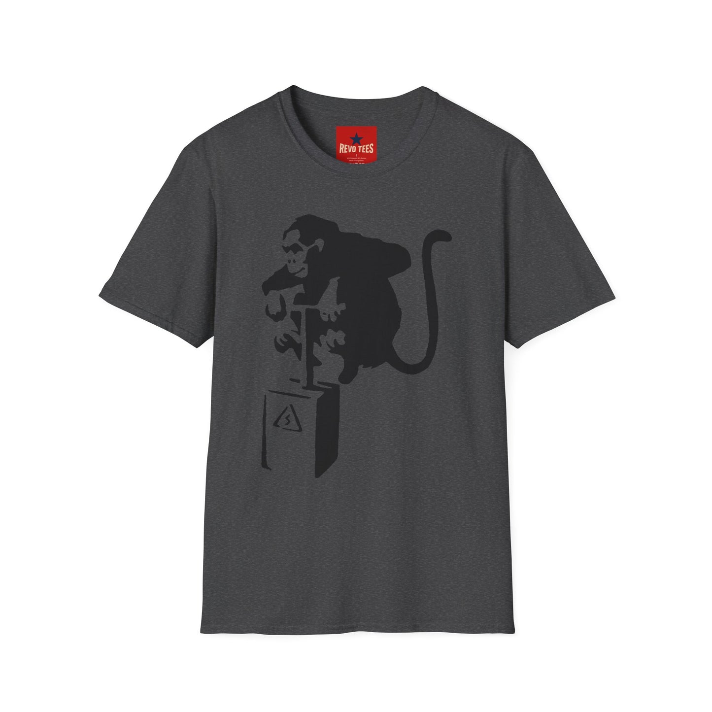 Banksy-Style Monkey On Bomb T-Shirt — Street Art Graphic Tee
