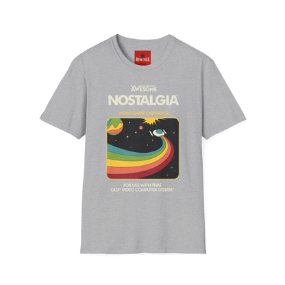 Awesome Nostalgia T-Shirt — Retro Video Game Cartridge Graphic Tee