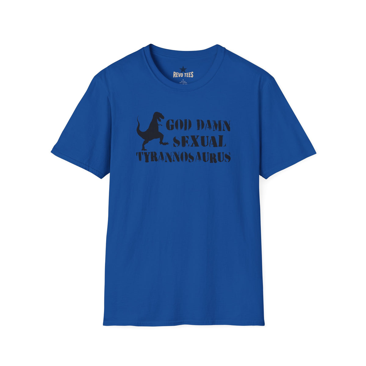 Revotees God Damn Sexual Tyrannosaurus Funny Dino Graphic T-Shirt - alternate view 8