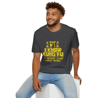 I Know Kung Fu T-Shirt — Retro Martial Arts Graphic Tee