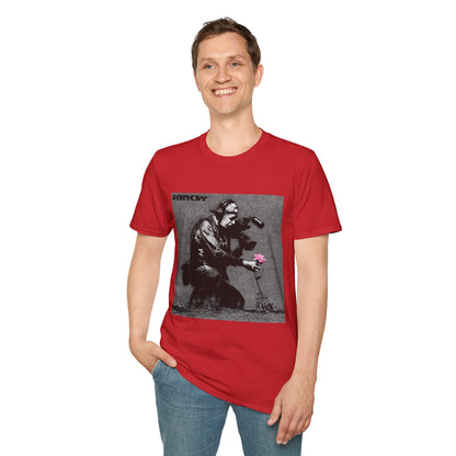 Banksy Flower Thrower T-Shirt — Urban Street Art Graphic Tee