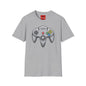 Retro Pixel Video Game Controller T-Shirt
