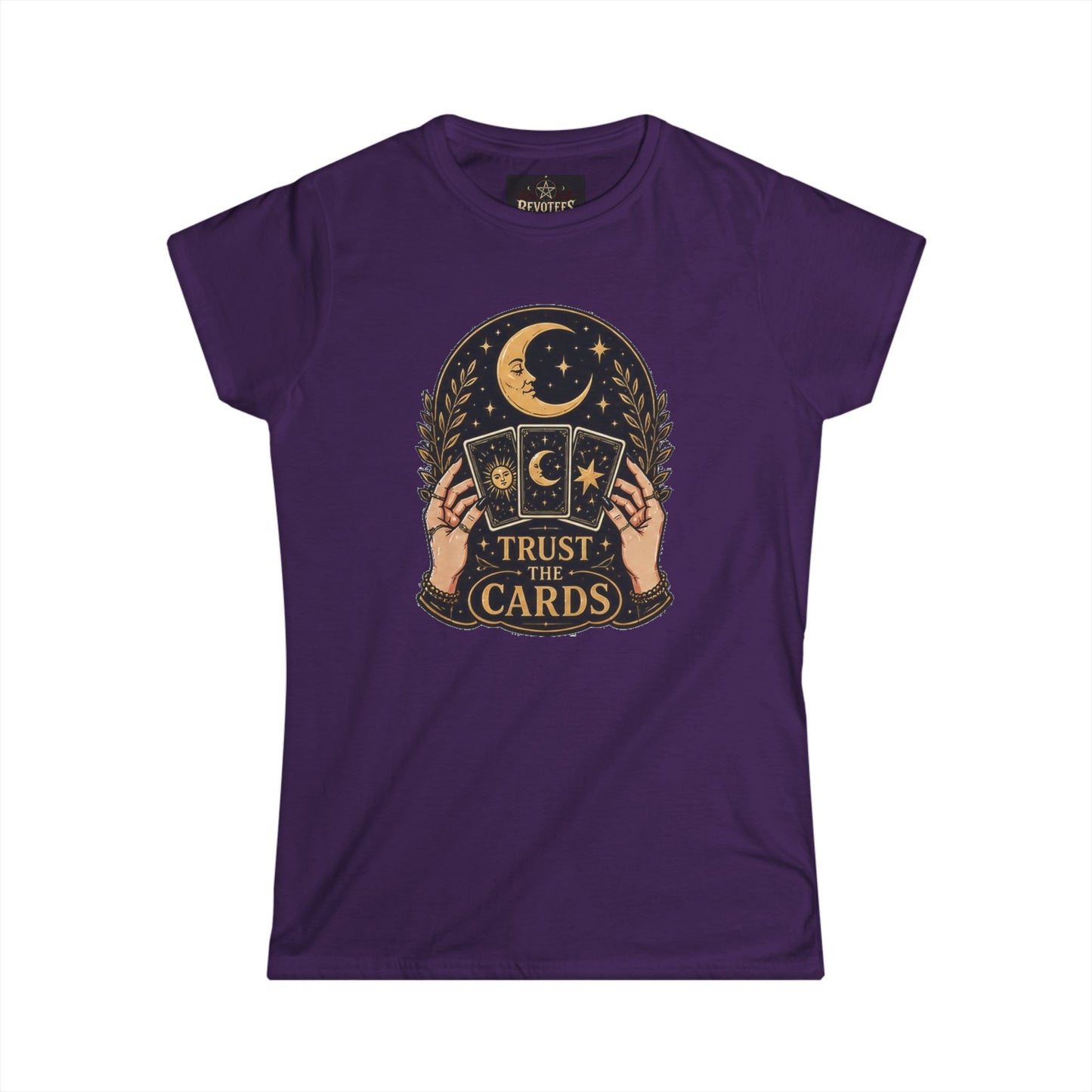 Tarot Tee — "Trust the Cards" Women's Spiritual Graphic T-Shirt