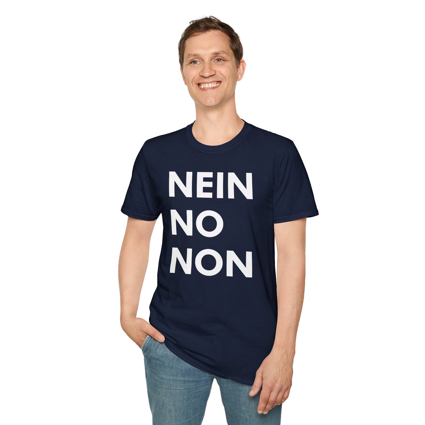 Nein / No Graphic T‑Shirt — Bold Bilingual Statement Tee