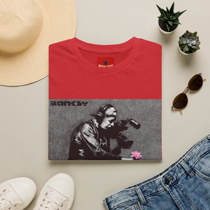 Banksy Flower Thrower T-Shirt — Urban Street Art Graphic Tee