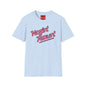 Revotees Nozin Aroun Retro Pink Script Casual T-Shirt - alternate view 8