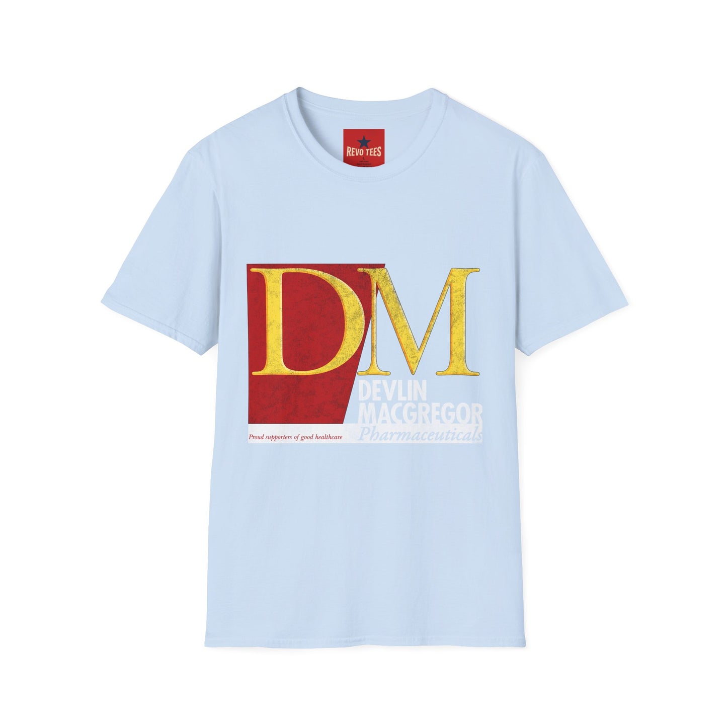 DM Logo T‑Shirt — Devlin MacGregor Pharmaceutical Graphic Tee