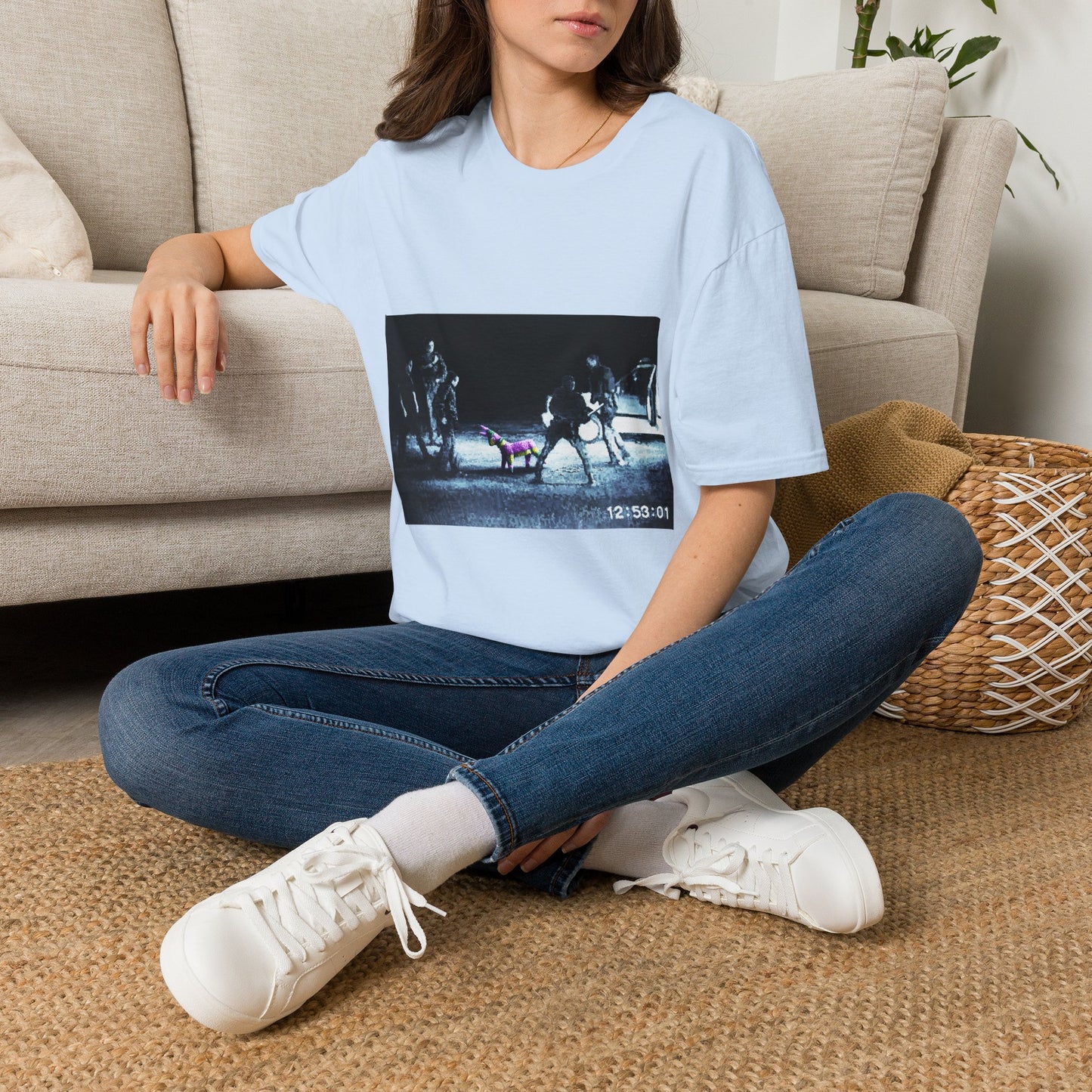 Banksy T-Shirt — Moody Night Street Scene Graphic Tee (12/05/01)