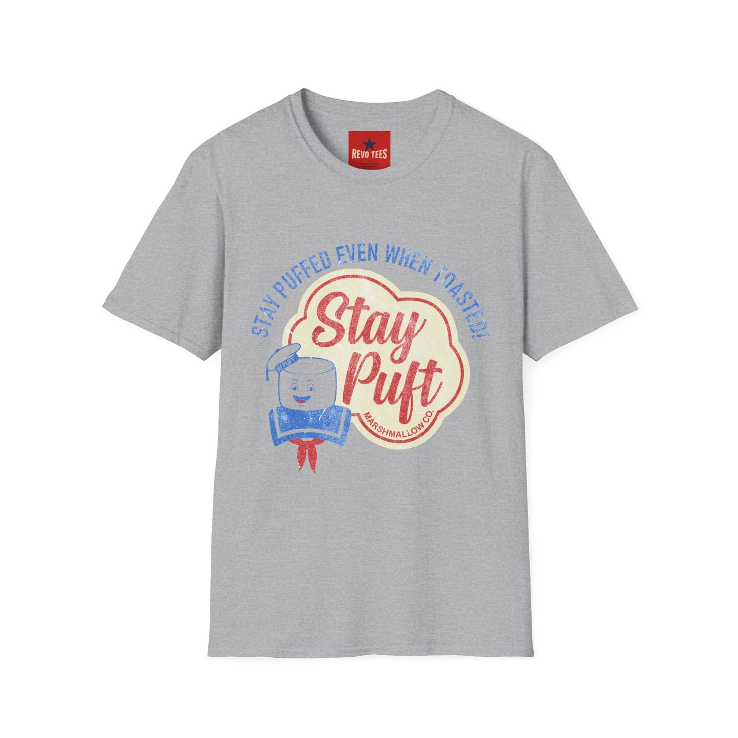 Stay Puft Retro Graphic T-Shirt — "Stay Puffed Even When Toasted"