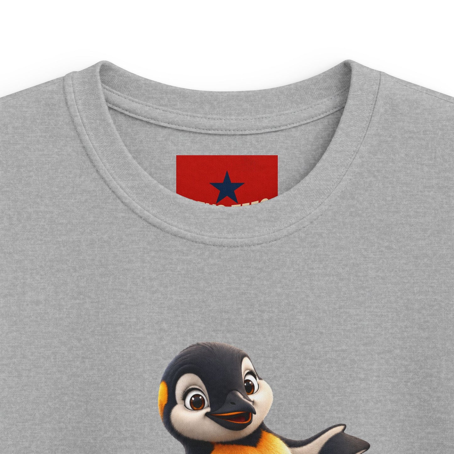 Kids Penguin Graphic Tee — Cute Dancing Penguin Shirt front and back design