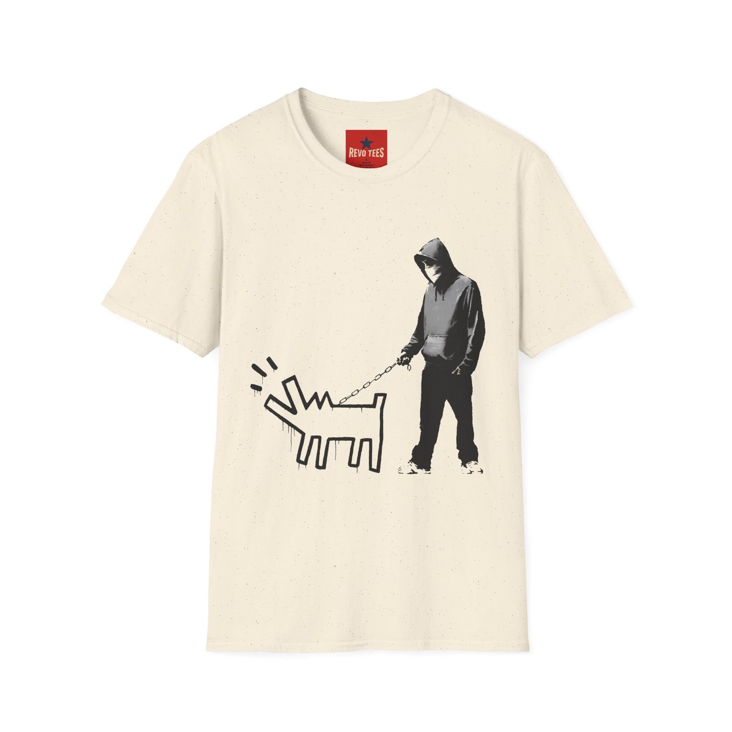 Banksy Walking The Dog — Urban Keith Haring Style Graphic Tee