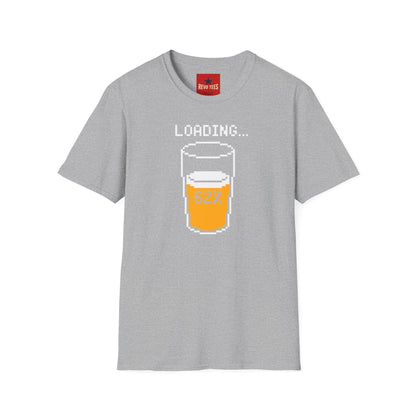 Beer Loading 62% T-Shirt — Funny Pixel Pint Graphic Tee for Beer Lovers