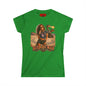 Burning Man Women's Softstyle Tee — Minimal White Festival Tee