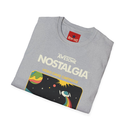 Awesome Nostalgia T-Shirt — Retro Video Game Cartridge Graphic Tee