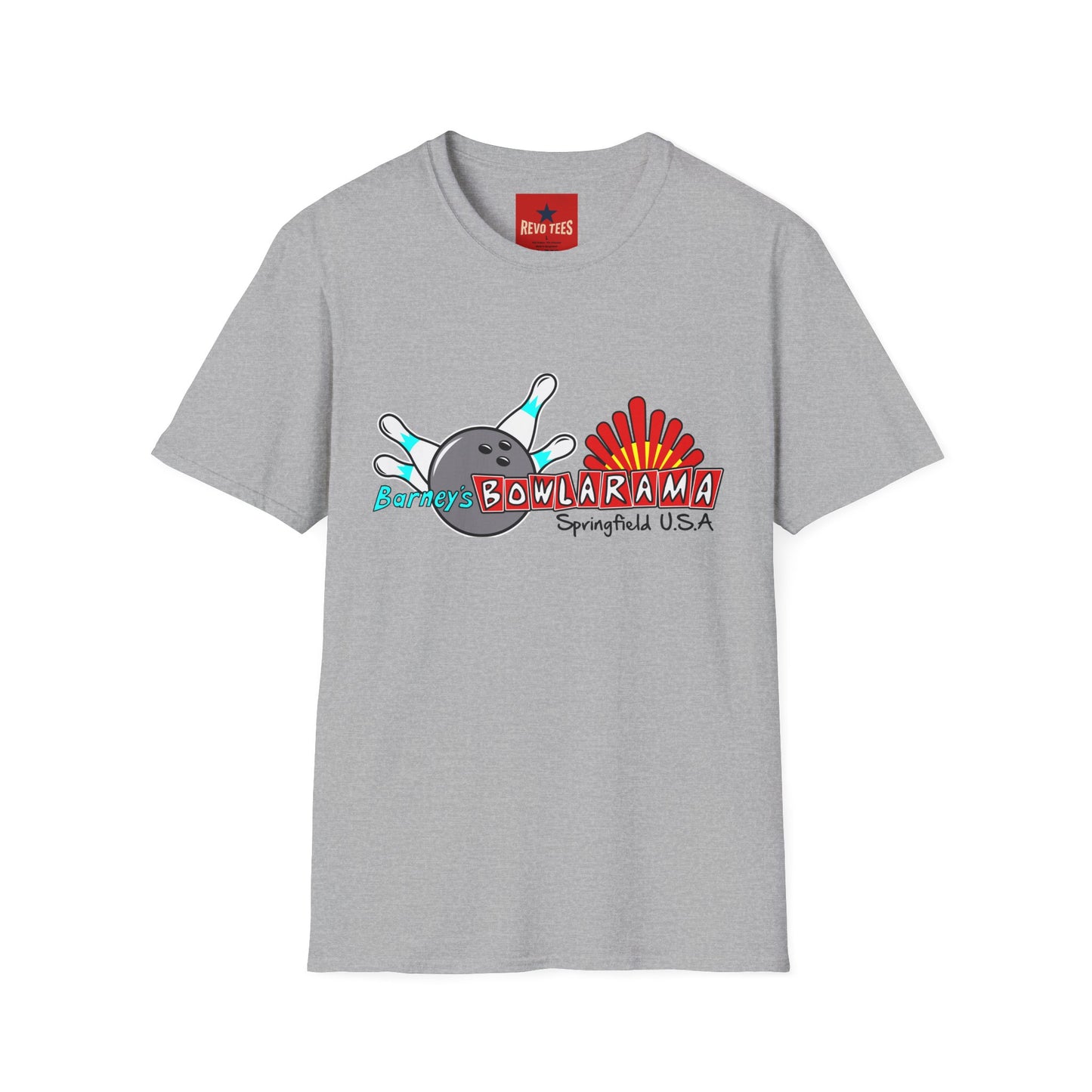 Bowlarama Vintage Bowling T-Shirt — "Barney's Bowlarama Springfield U.S.A." Retro Alley Tee