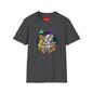 Retro Cartoon Crew T-Shirt — Vintage TV Character Collage