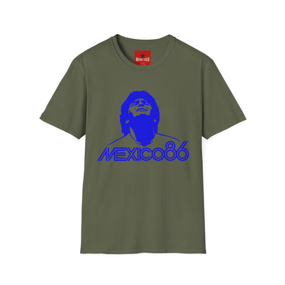 World Cup 2026 - Mexico 86 Soccer Legend T-Shirt — Retro Maradona Style Graphic Tee