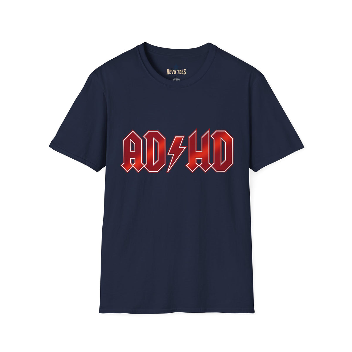 Revotees Adhd Funny Unisex Softstyle T-Shirt - alternate view 10