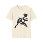 Revotees Banksy Black Cat Tossing Office Chair Graphic T-Shirt - alternate view 3