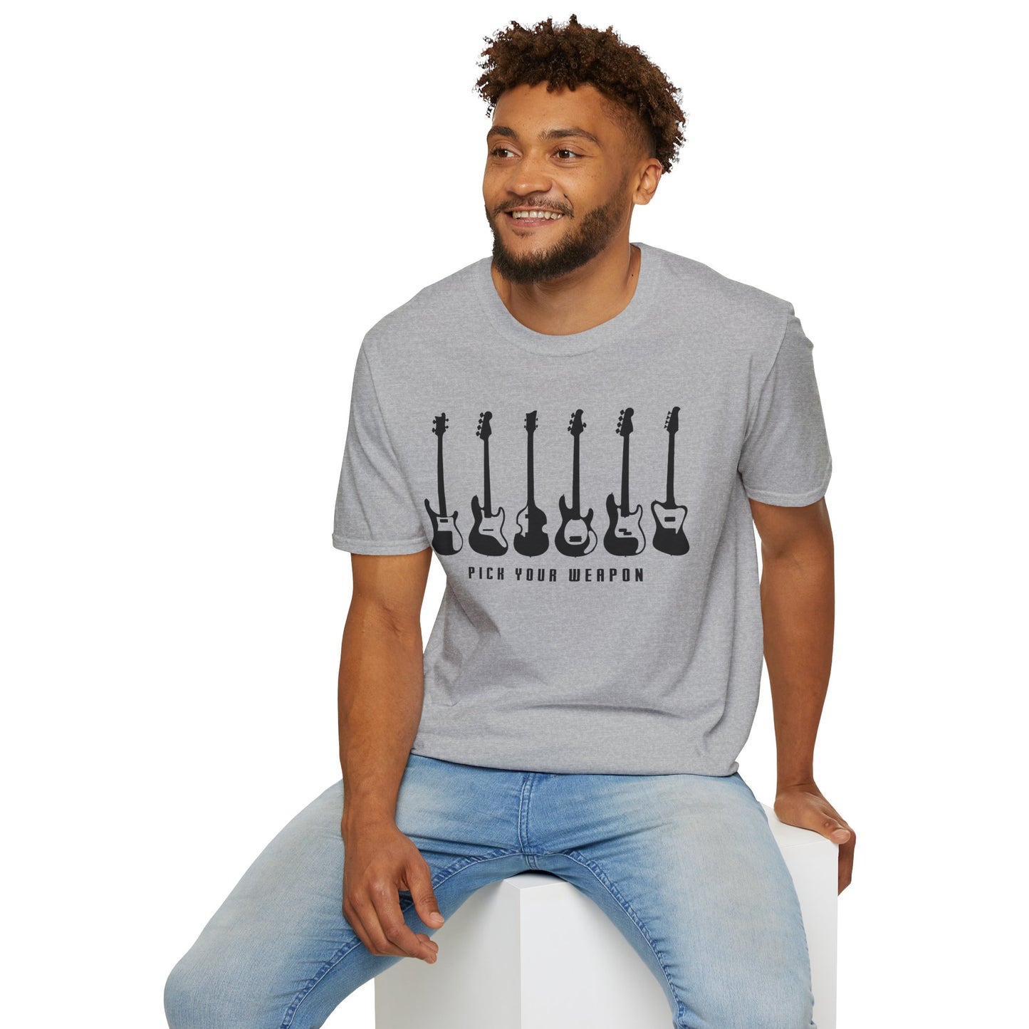 Pick Your Weapon Bass Guitars - Unisex Softstyle T-Shirt