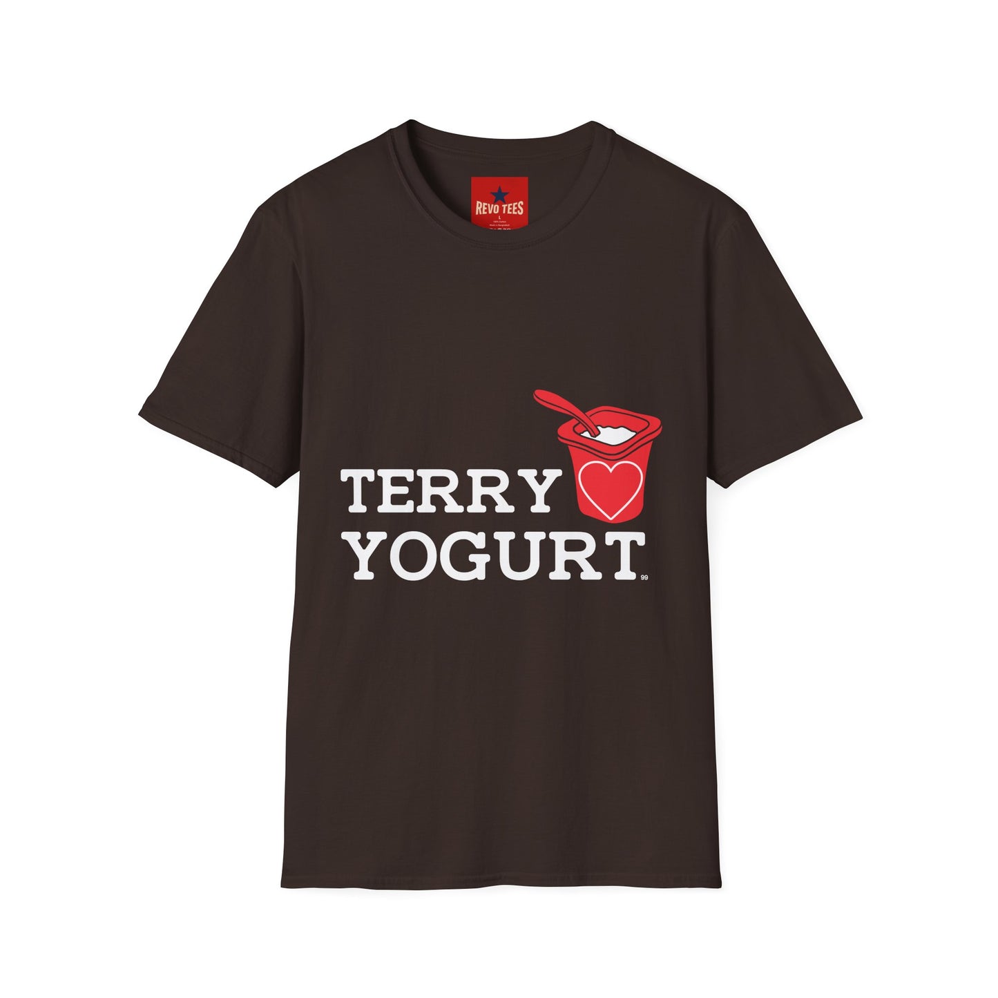 Terry Yogurt T-Shirt — Cute Yogurt Spoon Graphic Tee