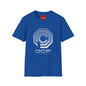 OCP Logo T‑Shirt — Retro Distressed Cyberpunk Company Tee