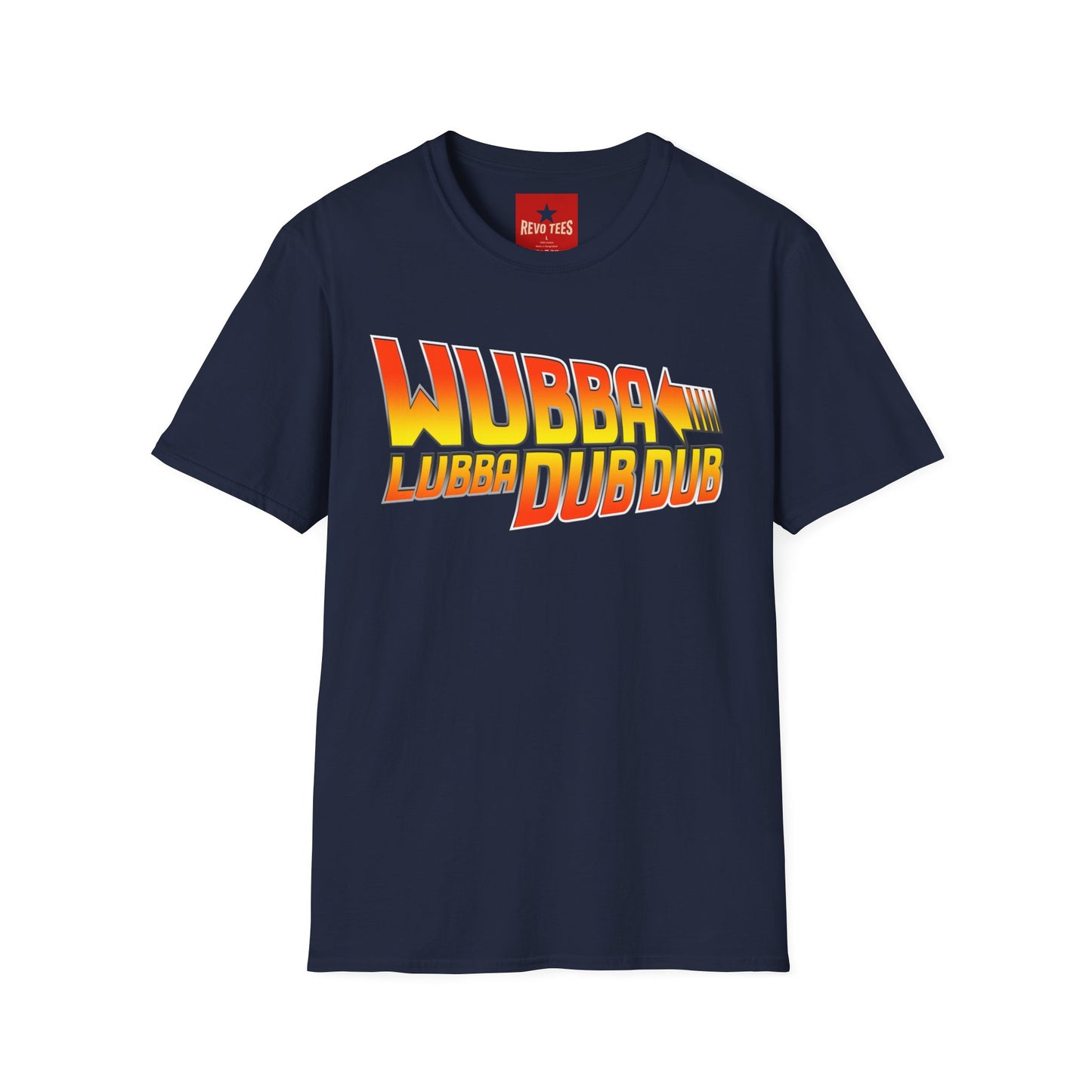 Wubba Lubba Dub Dub T‑Shirt — Retro Gradient Sci‑Fi Quote Tee