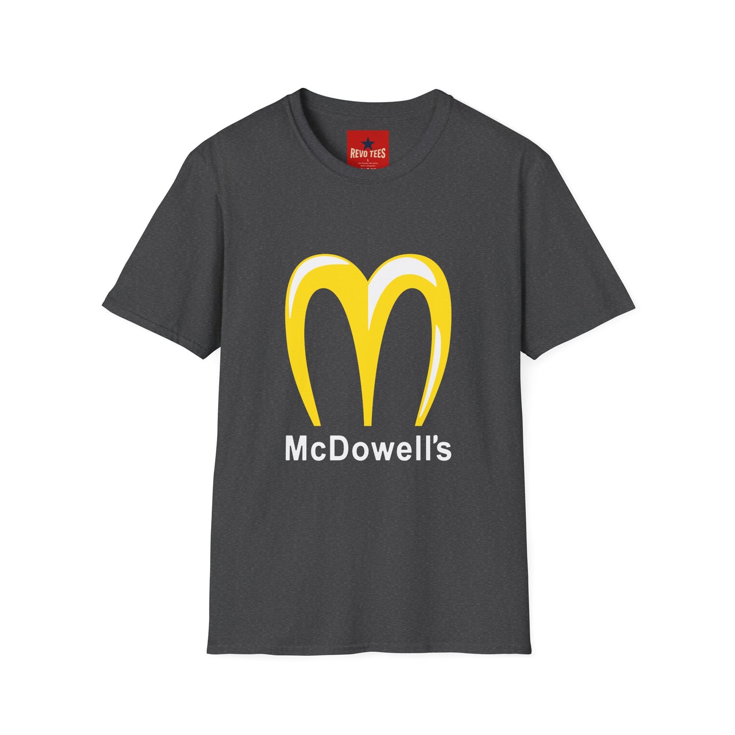 Funny McDowell's Parody T-Shirt — Retro Fast Food Logo Tee