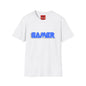 Gamer T-Shirt — Retro Blue Neon Arcade Tee
