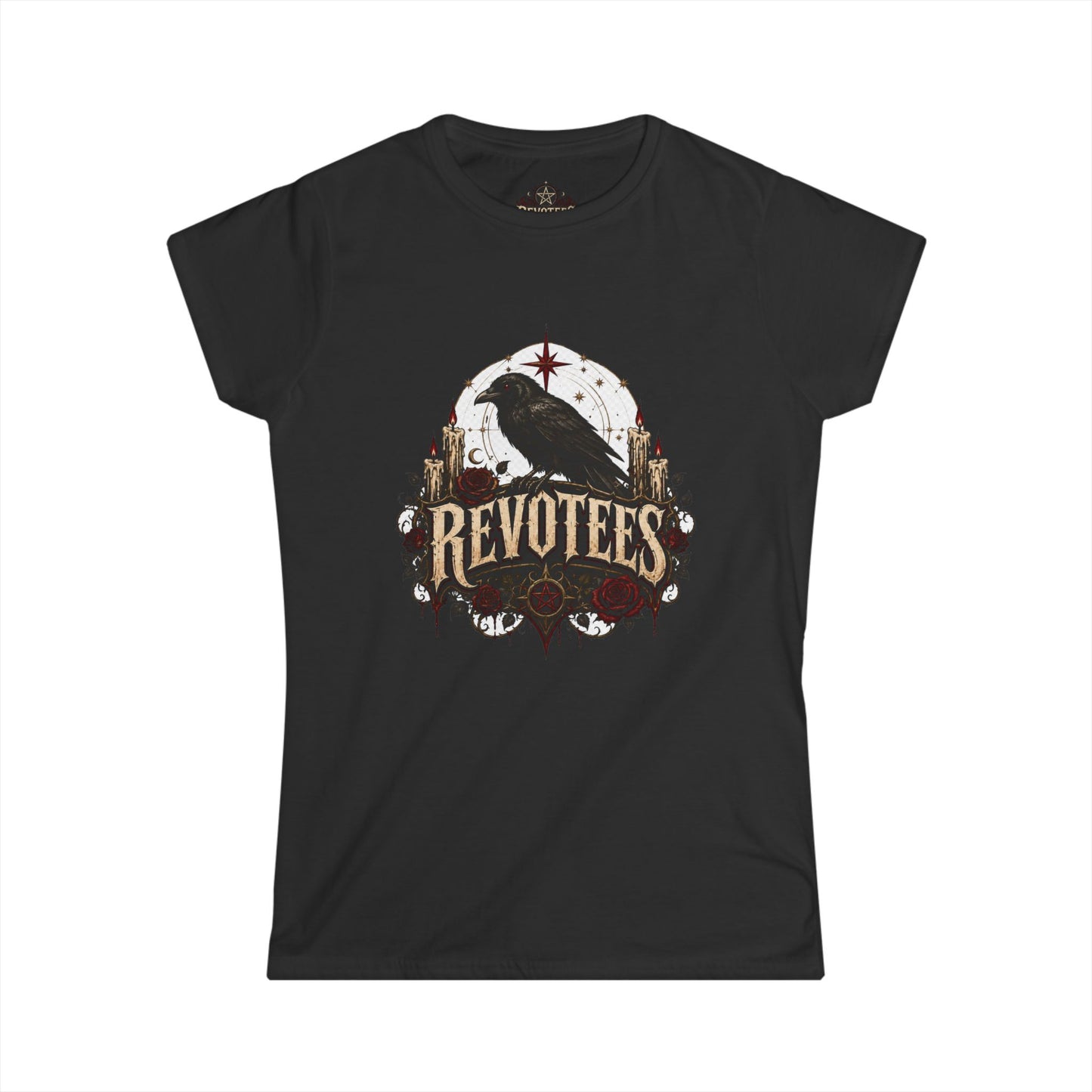 Revotees Crow Graphic Tee — Women's Vintage Raven T‑Shirt