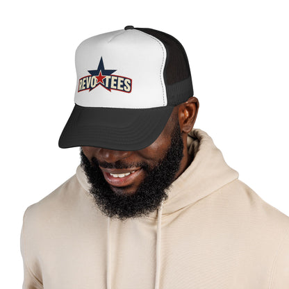 Revotees Star Logo Trucker Cap - Vintage Patriotic Mesh Hat