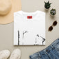 Bear & Tree Minimalist Graphic T-Shirt