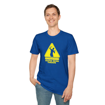 Caution - Throwing Shapes - Unisex Softstyle T-Shirt
