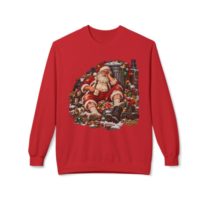 REVOTEES When AI ruins Christmas - Vintage Santa Crewneck Sweatshirt