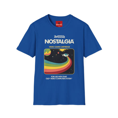 Awesome Nostalgia T-Shirt — Retro Video Game Cartridge Graphic Tee