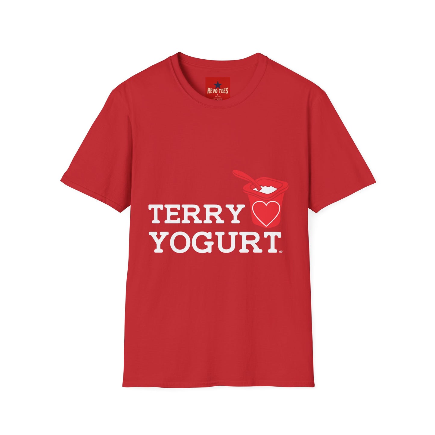 Terry Yogurt T-Shirt — Cute Yogurt Spoon Graphic Tee