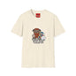 Cute Plush Creature T-Shirt — “Shoulder You Ever Need Us” Cartoon Group Tee