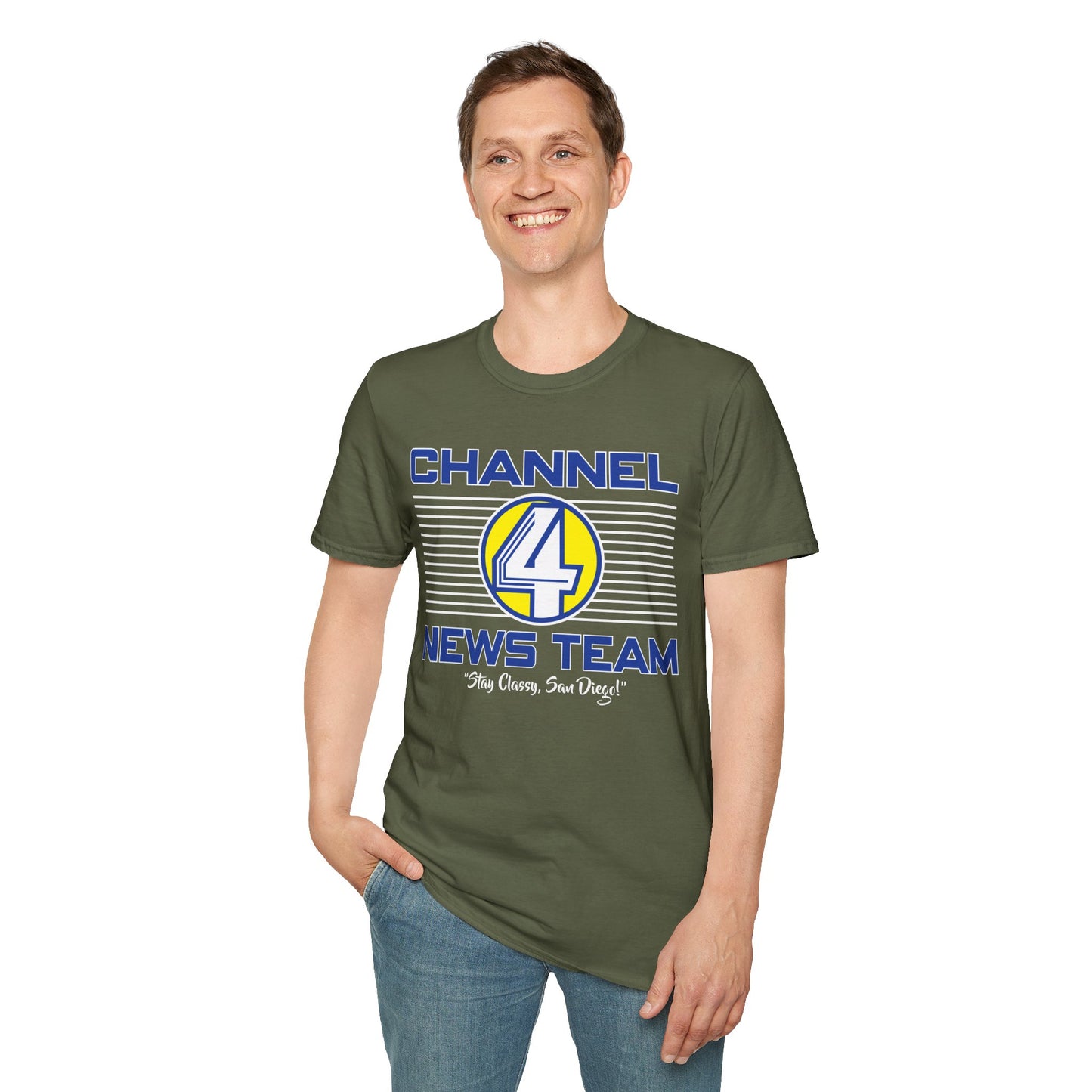 Channel 4 News Team T-Shirt — Retro Broadcast Graphic Tee