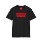 Elvis Logo T-Shirt — Retro Red Graphic Tee for Music Fans