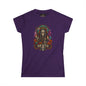 Day of the Dead "Death" Skull Tee — Women's Gothic Floral Graphic Shirt
