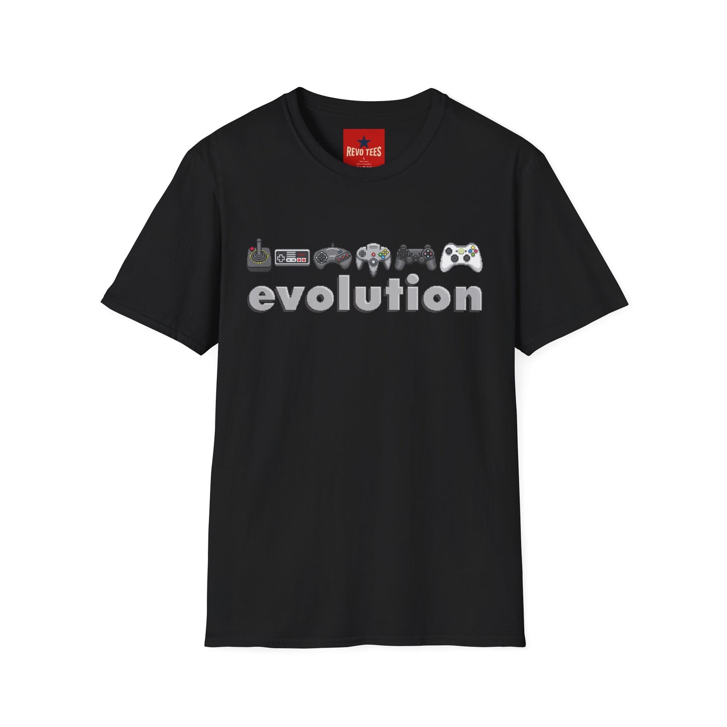 Video Game Controller Evolution T-Shirt — Retro to Modern Gamer Tee