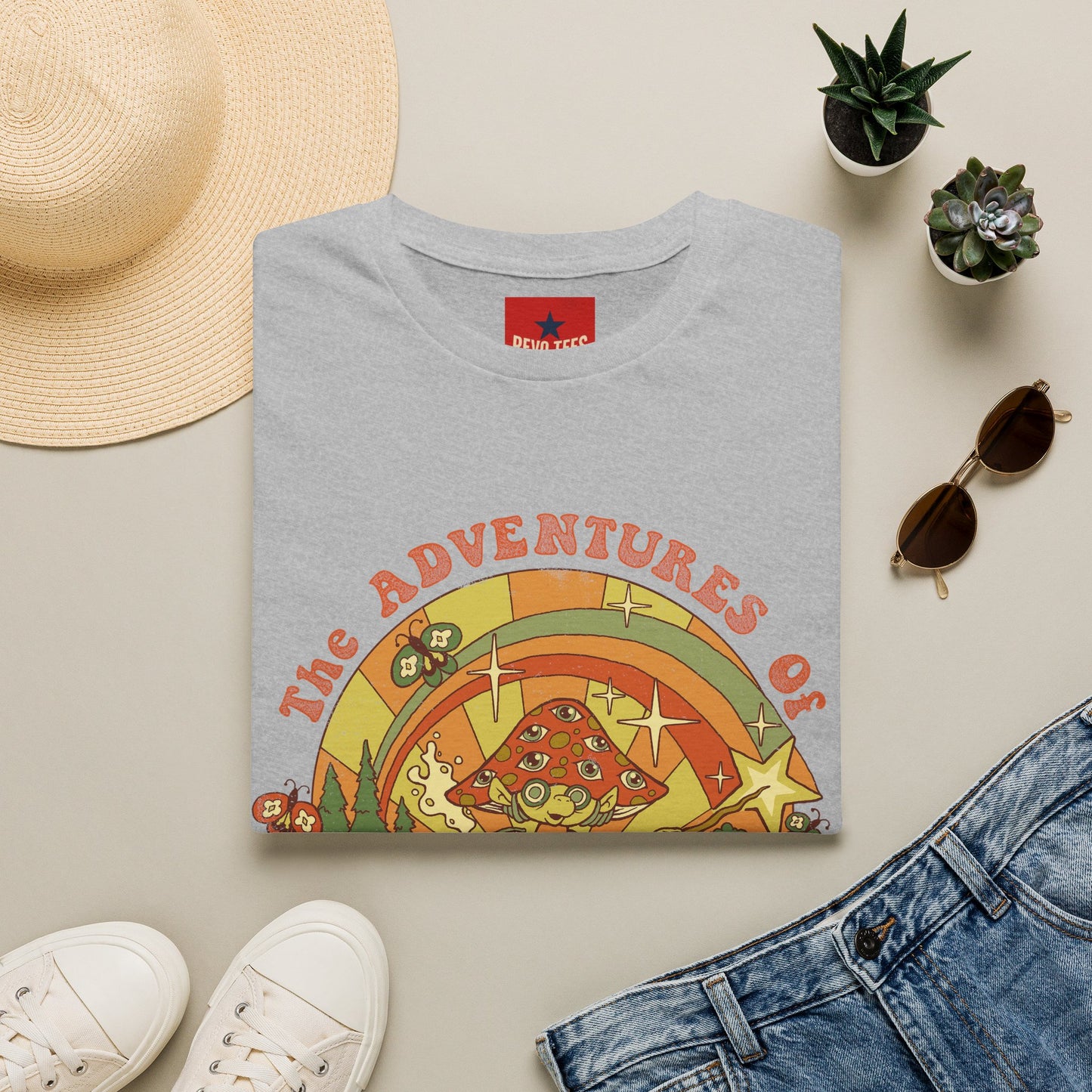 Psychedelic 'The Adventures of a Magic Mushroom' T-Shirt